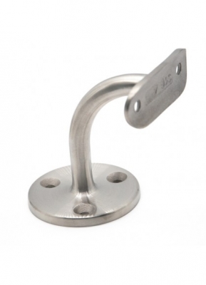 Wall Bracket, Dia. 60x5mm Plate, Dia. 12mm Bar, 75mm Height. Handrail Bracket